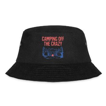 Camping Off the Crazy Funny Camper Humor Camp - Bucket Hat - black - Front - Lela (165cm)