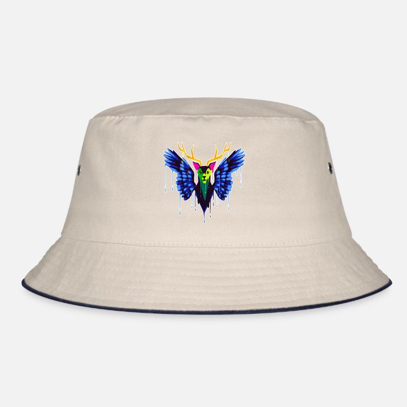 A Beautiful and Fun Peryton Bat Design Bucket Hat