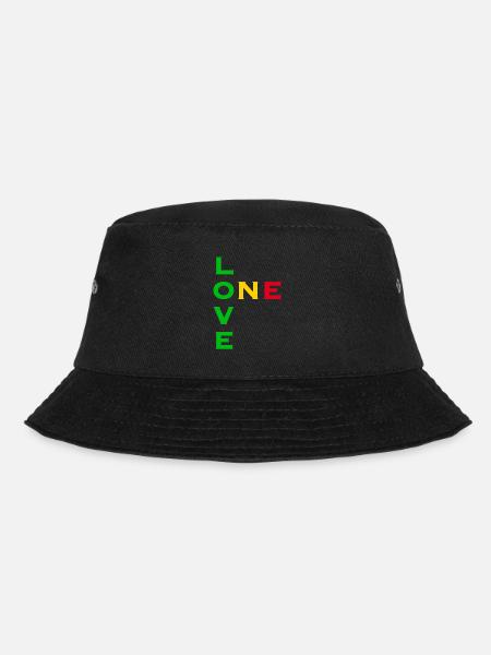 One love - vert jaune rouge - Bob - noir