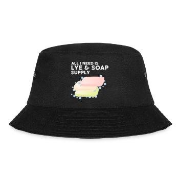 Soap Making Design for Soap Maker Designs - Bucket Hat - black - Front - Lela (165cm)