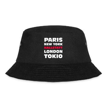 Hallstatt Austria See & Berge - Bucket Hat - Schwarz - Vorne - Lela (165cm)