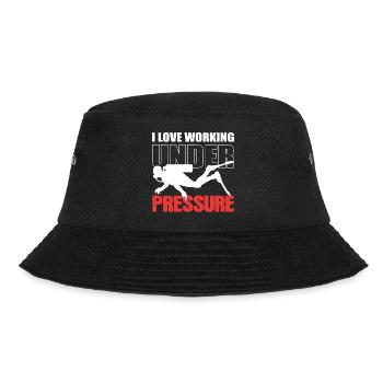 Swimming coaches work under pressure Gift - Bucket Hat - black - Front - Lela (165cm)