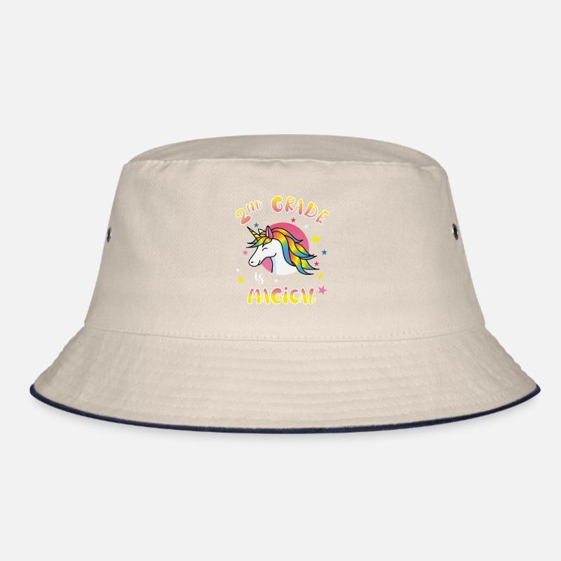 2nd Grade Is Magical Einhorn Schule Geschenk Bucket Hat