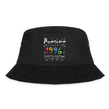 1996 - Born 1996 - Fantastic since 1996 - Bucket Hat - black - Front - Lela (165cm)