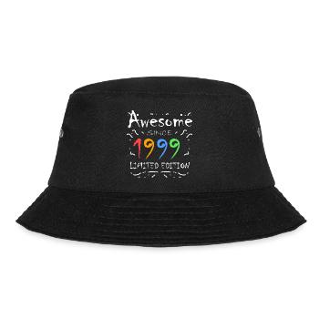 1999 - Jahrgang 1999 - Fantastisch seit 1999 - Bucket Hat - Schwarz - Vorne - Lela (165cm)