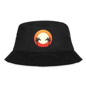 Tropical Sunrise Beach Lover Poison - Bucket Hat - black - Front - Lela (165cm)