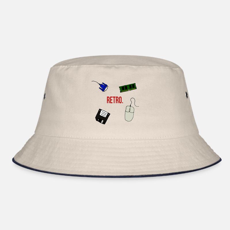 Retro Computer Lettering Statement Gift 90s Bucket Hat