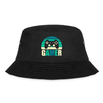 Gamer Vintage Sunset Gaming Controller - Bob - noir - Devant - Lela (165cm)