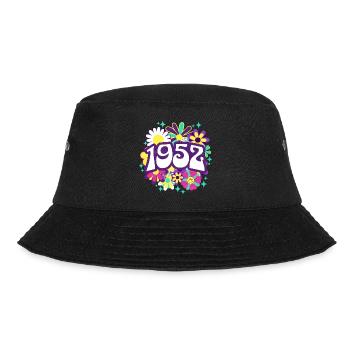 Groovy and Vintage 1952 70 Years Anniversary - Bucket Hat - black - Front - Lela (165cm)