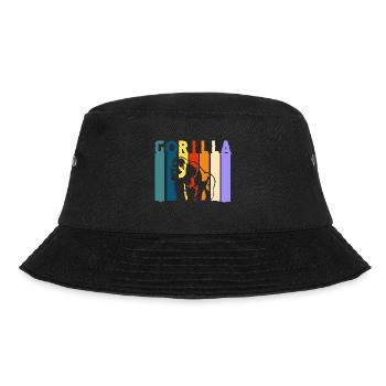 Gorilla Banane Schimpanse - Bucket Hat - Schwarz - Vorne - Lela (165cm)