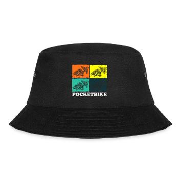 Motocross Cool Motorradfahrer Matsch - Bucket Hat - Schwarz - Vorne - Lela (165cm)