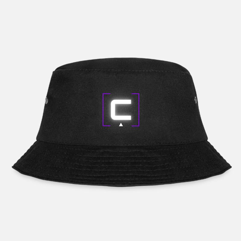 Letter "C" - Bucket Hat - black
