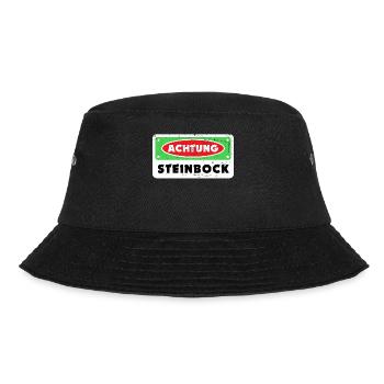 Sternzeichen Steinbock Galaxie Statement Horoskop - Bucket Hat - Schwarz - Vorne - Lela (165cm)