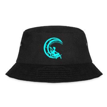 Märchenfiguren, mondsichel elfensilhouette - Bucket Hat - Schwarz - Vorne - Lela (165cm)