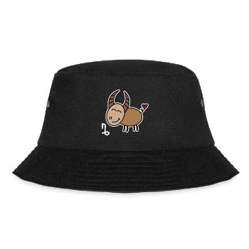 Aberglaube Herz Horoskop Steinbock Astronomie - Bucket Hat - Schwarz - Vorne - Lela (165cm)