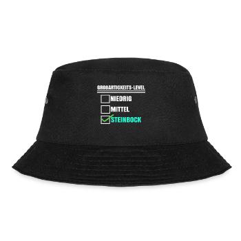 Aberglaube Horoskop Steinbock Tierkreis Statement - Bucket Hat - Schwarz - Vorne - Lela (165cm)