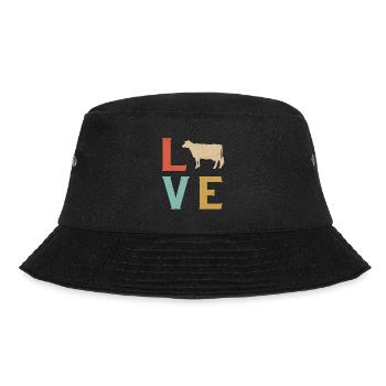 j'aime les vaches t-shirt vache - Bob - noir - Devant - Lela (165cm)