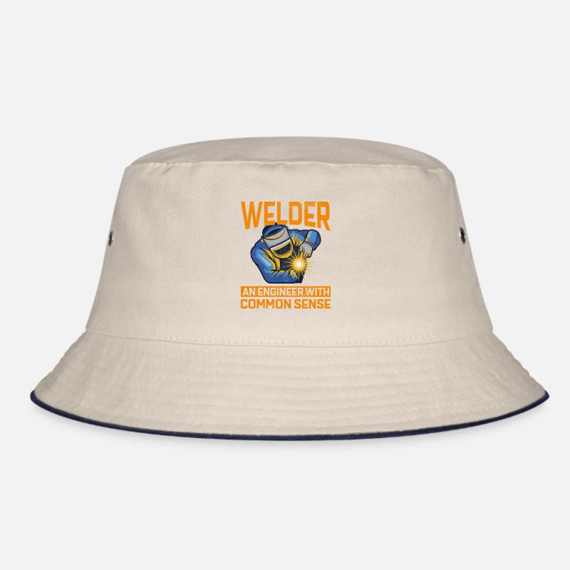 Welding Welder Metal Construction Ironworker Bucket Hat