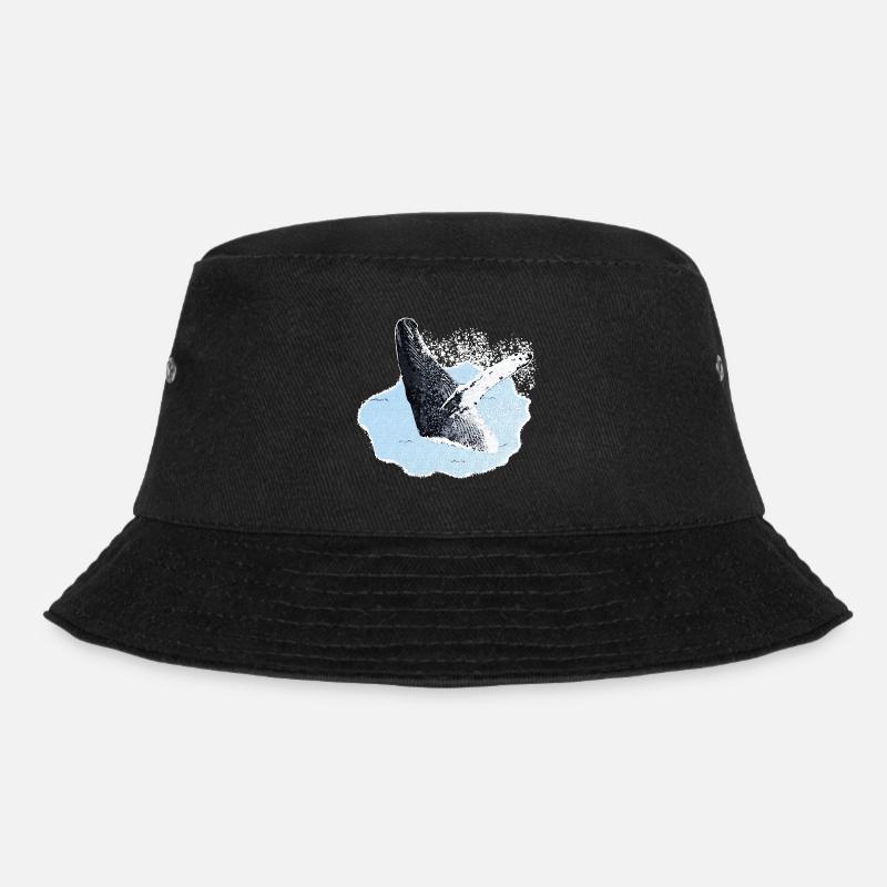meerestiere, Buckelwal, walliebhaber - Bucket Hat - Schwarz