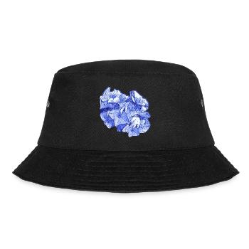 gartenblumen, frühlingsmotive blumen, Hortensie - Bucket Hat - Schwarz - Vorne - Lela (165cm)