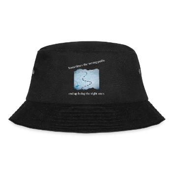 Sometimes the wrong paths - Bucket Hat - Schwarz - Vorne - Lela (165cm)