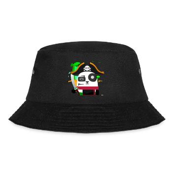 panda pirate - Bucket Hat - black - Front - Lela (165cm)