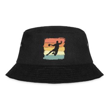 Handball retro vintage Handballer - Bucket Hat - Schwarz - Vorne - Lela (165cm)