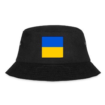Ukraine flagge - Bucket Hat - Schwarz - Vorne - Lela (165cm)