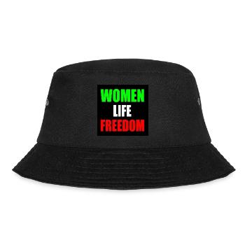 Women life freedom - Bucket Hat - Schwarz - Vorne - Lela (165cm)