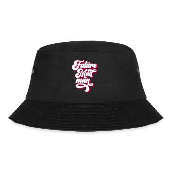 Postbote Paketzusteller Mail Paketbote - Bucket Hat - Schwarz - Vorne - Lela (165cm)