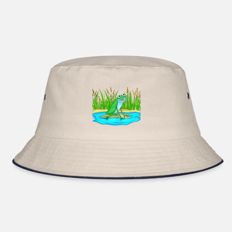 Frog Water Pond Bucket Hat