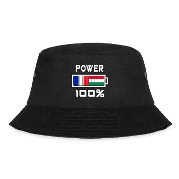 Ungarn und Frankreich Power 100% - Bucket Hat - Schwarz - Vorne - Lela (165cm)