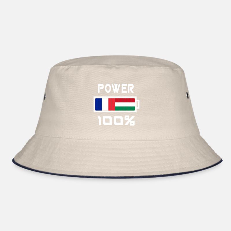 Ungarn und Frankreich Power 100% Bucket Hat