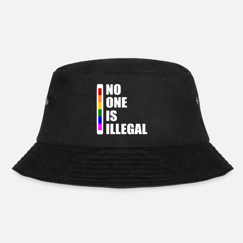No one is illegal - Bucket Hat - black