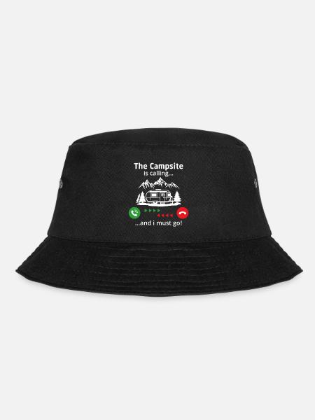 Der Campingplatz ruft und ich muss gehen - Bucket Hat - Schwarz