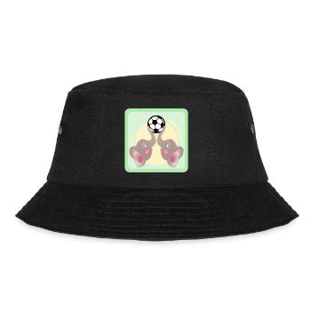 Children Football - Elephants COUPLE - Football Game - Bucket Hat - black - Front - Lela (165cm)