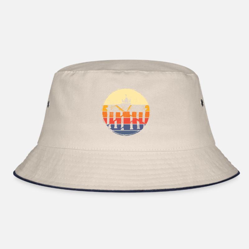 Berlin Germany City Skyline Vintage Retro Bucket Hat