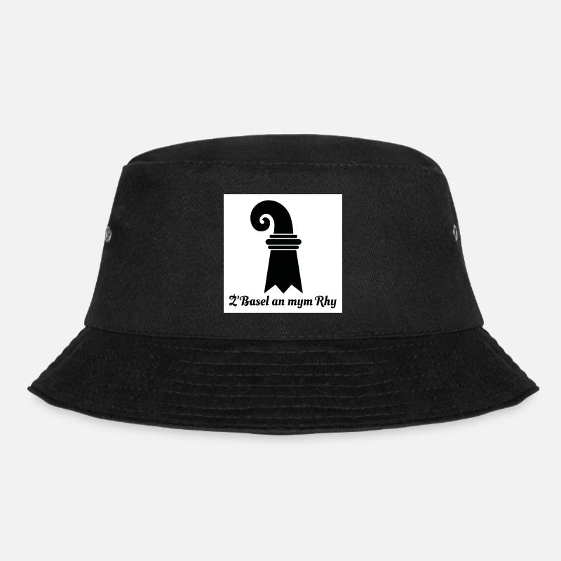 Basel am Rhein - Bucket Hat - Schwarz