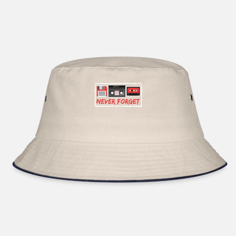 Retro 80's Design Ein farbenfrohes 80's Design Best Of Bucket Hat