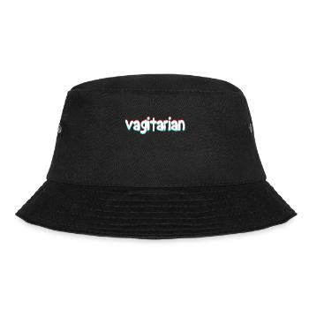 Tolles Vagitarian Funny Adult Humor Shirt für - Bucket Hat - Schwarz - Vorne - Lela (165cm)