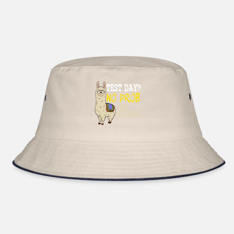Test Day? No Prob Llama Shirt With A Cute Bucket Hat