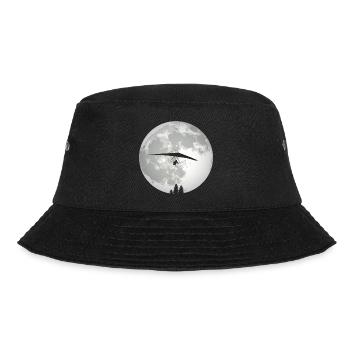 Retro Graphic Paragliding Paraglider Parachute Sky - Bucket Hat - Schwarz - Vorne - Lela (165cm)