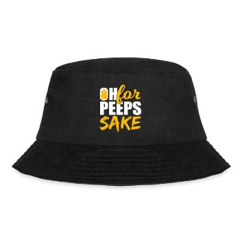 An Easter Tee Saying "Oh, For Peeps Sake" T-shirt - Bucket Hat - Schwarz - Vorne - Lela (165cm)