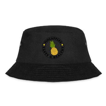 Pineapples Vitamins Healthy Tropical Fruits - Bucket Hat - black - Front - Lela (165cm)