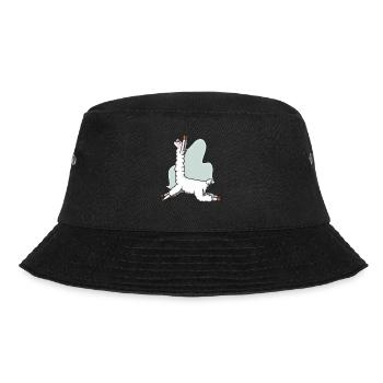 Lama Alpaka lustig witzig Yoga Pose Pilates - Bucket Hat - Schwarz - Vorne - Lela (165cm)