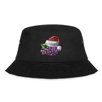 Christmas Weintrauben - Bucket Hat - Schwarz - Vorne - Lela (165cm)