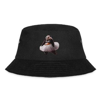 Panda in Tütü funny ballerina in ballet - Bucket Hat - black - Front - Lela (165cm)