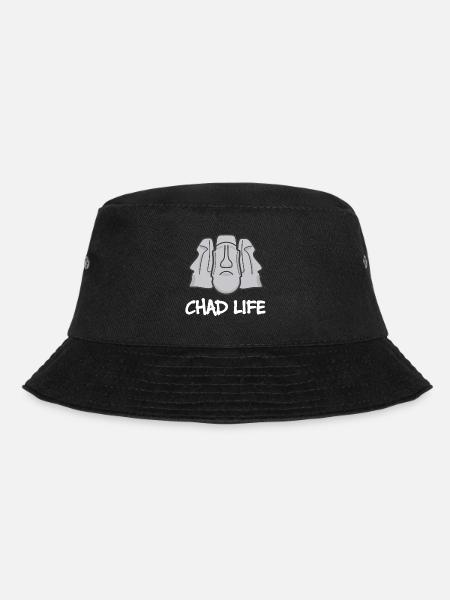 Chad Life : Giga Chad Moai Statue - Bob - noir