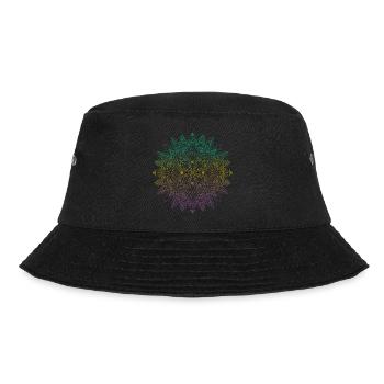 Colorful Mandala Design - Bucket Hat - black - Front - Lela (165cm)