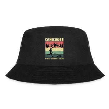 Canicross Trail Running Dog Sport Outdoor Hobby - Bucket Hat - black - Front - Lela (165cm)